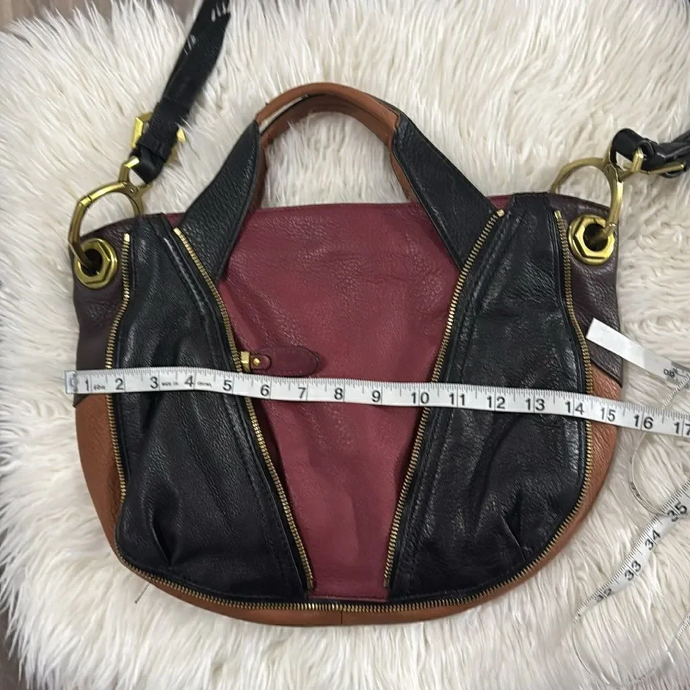 OR YANY LEATHER SATCHELS BAG  MULTICOLOR